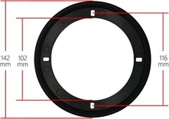 Durable Metal Mesh and ABS Plastic Speaker Covers – 4-Inch Design, 2Pcs
