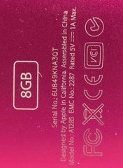 Apple iPod Nano 4th Generation A1285 8GB Pink USB Bundled Charging Cable Cradle