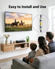 Compact Female Coaxial Connector Extender – 2-Pack for Home Entertainment