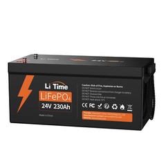 Litime 24V 230Ah LiFePO4 Battery Deep Cycle for Solar Off-grid Cabin Home Backup