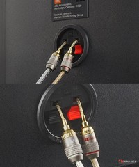 Nakamichi FanLock Excel Series 24k Gold Plated 2mm Flex Pin Plugs 10-18 AWG |…