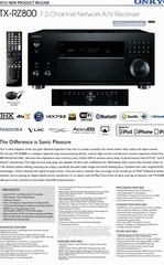 Onkyo TX-RZ800 7.2-Ch Network A/V Receiver Dolby Atmos DTS:X Black