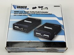 Vanco International 280592 HDMI Over Single Cat5e/Cat6 Extender w/ IR 1080P