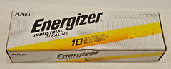 24 Energizer Industrial AA Alkaline Batteries (EN91, LR6)