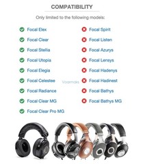 Soft Lambskin Headband Cover for Focal Utopia,Clear MG,Stellia Headphone