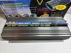2000 Watt Power Inverter / 4000 Watt High Surge – DC 24V to AC 220V-240V, 60Hz