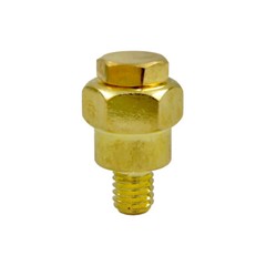 GM Short Side Post Mount Positive Negative Battery Terminal Gold Plated – Pair