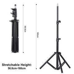 Adjustable Tripod Stand for LCD Projector – Aluminum Folding Holder 22-63 Inch