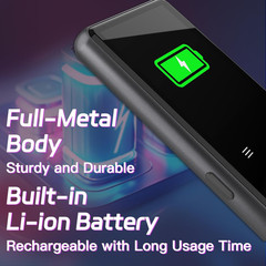 128GB MP3 Player with Bluetooth, Portable Music Player with Built-in Speaker, En
