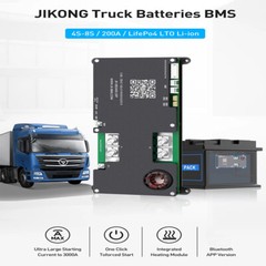 JK 4S-8S 12V 24V 200A Li-ion LiFePo4 Car Truck Start BMS w/2A Active Balance lot