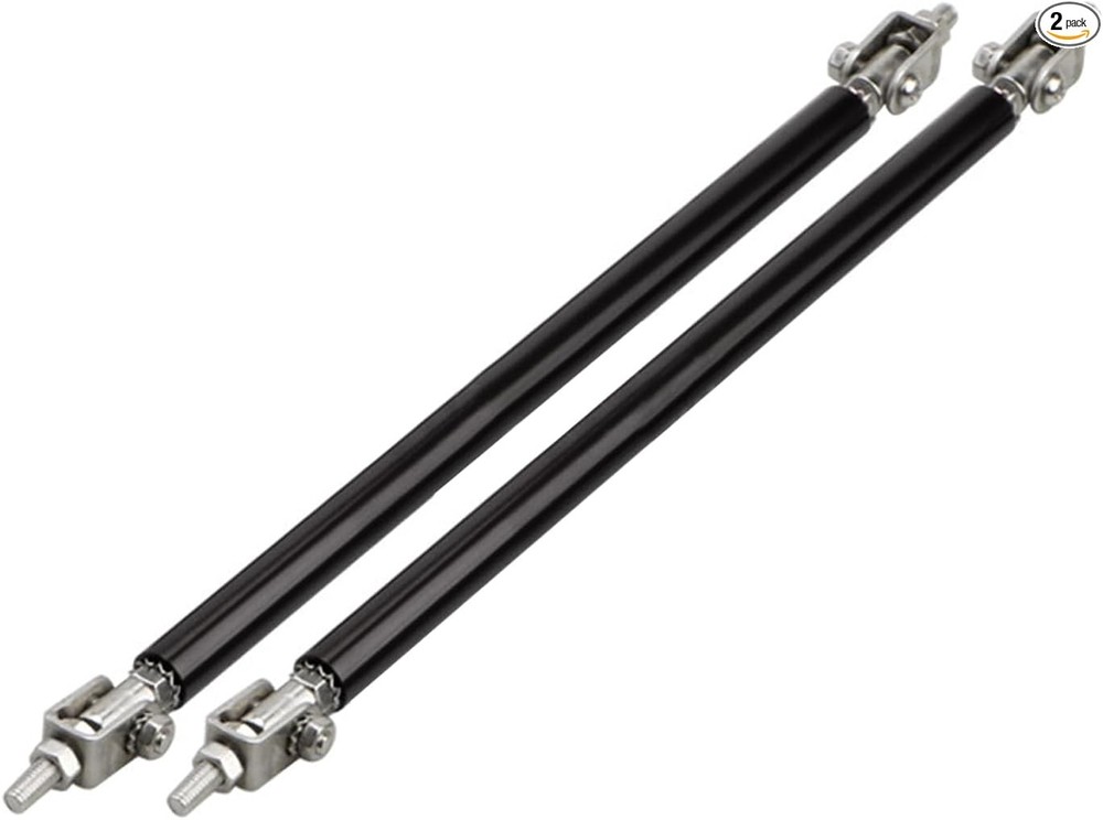 2 PCS Adjustable Splitter Strut Rods, 8″ – 11″ Front B Size: 2 PCSColor: Black