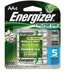 4/pack AA Energizer Rechargeable NiMH Batteries EXP 2021 AA4 Recharge 2300mAh