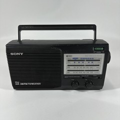 SONY ICF-34 AM/FM/TV/Weather Portable Radio AC or Battery Tested