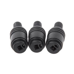 MinnowXY 10 Pcs 2 Pin DIN Speaker Plug 2-Pin app.40mm/1.57in, Black+sliver