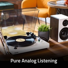 Fluance RT81+ Vinyl Turntable Record Player and Ri71 Powered Bookshelf Speakers