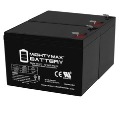 Mighty Max 12V 9Ah SLA Replacement Battery for CyberPower LCD 1500VA – 2 Pack