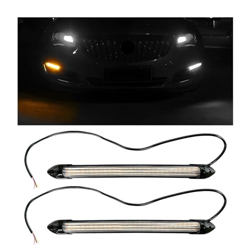 2 PCS Exterior Car LED Lights Flexible LED Daytime Running Light 9.5 Inches