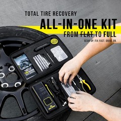 Tire Repair Kit with Air Compressor Universal Flat Tire Plugs Repair Punctures R