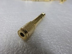 Lot of 120 – Stereo Audio Headphone Adapter 3.5mm 1/8 Female to 6.35mm 1/4 Male