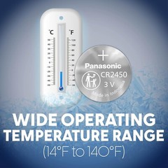 4 x Fresh New Panasonic CR2450 CR 2450 3v LITHIUM Coin Cell Battery Exp. 2031