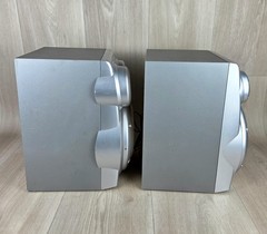JVC Speakers Pair of MX-K10 Bass-Reflex Speakers Replacement Silver Japan USED