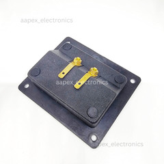 2 Pcs Speaker Box Banana Screw Rectangular Terminal Cup w/ Holes 3.625″ x 3″