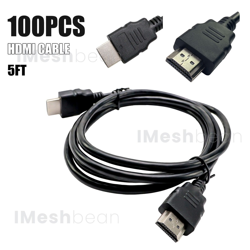 100 Count HDMI Cable High Speed 5ft Brand New