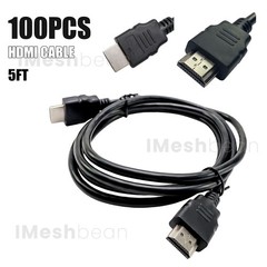 100 Count HDMI Cable High Speed 5ft Brand New