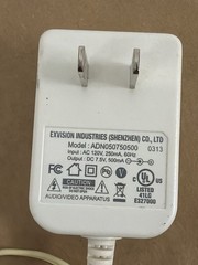 AC Adapter 7.5V 500mA Power Supply Charger Barrel Plug Cord