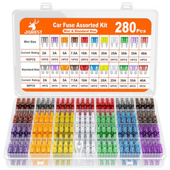 300Pcs Car Fuse Assortment Kit Mini Standard Micro Blade Fuse Set Auto