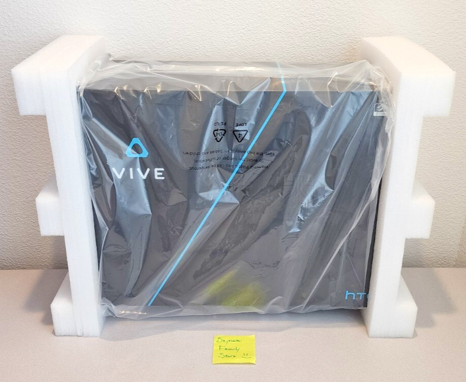 NEW RARE Original HTC Vive VR Headset Complete Set Full Kit Virtual Reality