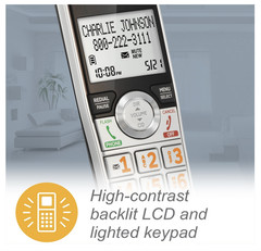 AT&T CL82507 DECT 6.0 5-Handset Cordless Phone with Answering Machine, Call Bloc
