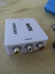 HDMI2AV Mini Converter HDMI To AV Adapter HDMI to RCA 1080P HD Video Audio NEW