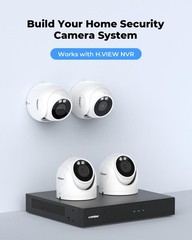 UltraHD 4K (8MP) Outdoor Security IP Turret PoE Camera, 3840×2160, 98ft Night…