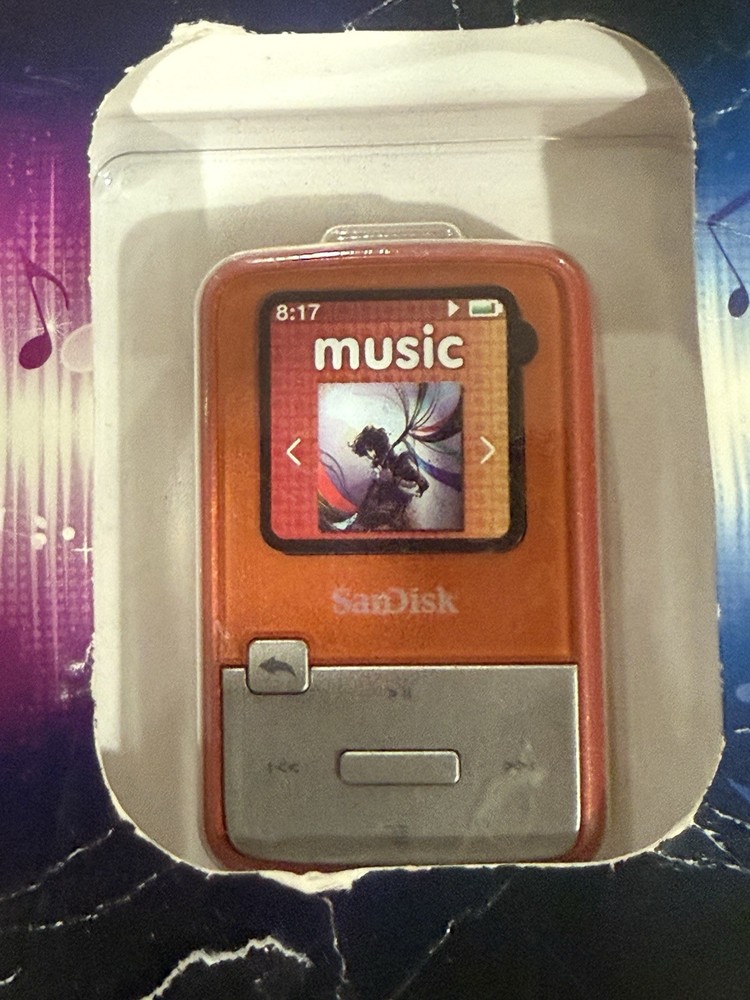 SanDisk Sansa Clip Zip 4Gb Orange MP3 Player FM/Voice USB 2.0