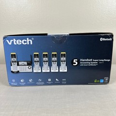 VTech 5 Handset Phone System Silver IS8151-5 Super Long Range Bluetooth NEW