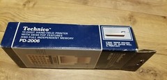Technico10-Digit Hand-Held Printer Desk-Top Feature Full Memory Vintage PD-2006