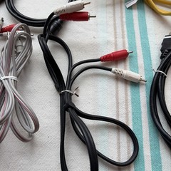 Lot of 24 Cables, RCA, 26 AWG Tigercable, Dish Network RG-59/U Coaxial, others