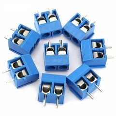 10pcs 5mm Pitch KF301-2 2-Pin Pole PCB Mount Screw Terminal Block US
