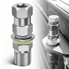 2pcs CB Antenna Stud Mount SO-239 3/8″x24 Thread Heavy Duty For SUV Truck Ham