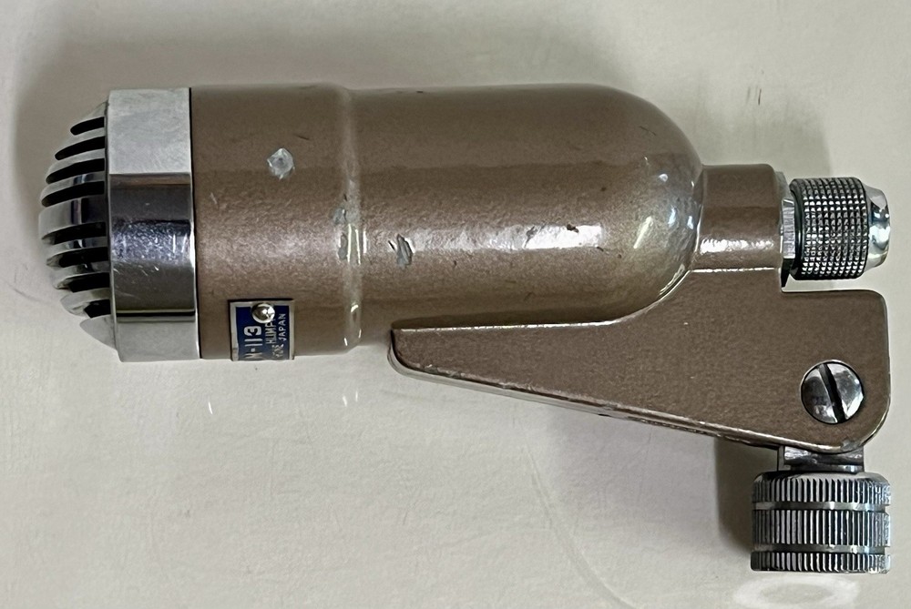Vintage 1950’s Shield Model M-113 Mic Radio Microphone 3.5″ Head Piece w/ Label