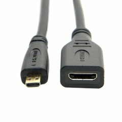 2 Packs of Micro HDMI Type D Male To HDMI Type A Female Cable Adapter Converter