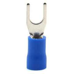 Baomain Insulated Fork Spade Wire Connector Electrical Crimp Terminal 14-16AWG(1