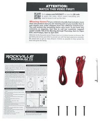 2 Rockville RockSlim Black Home Theater 5.25″ 240w Easy Wall Mount Slim Speakers