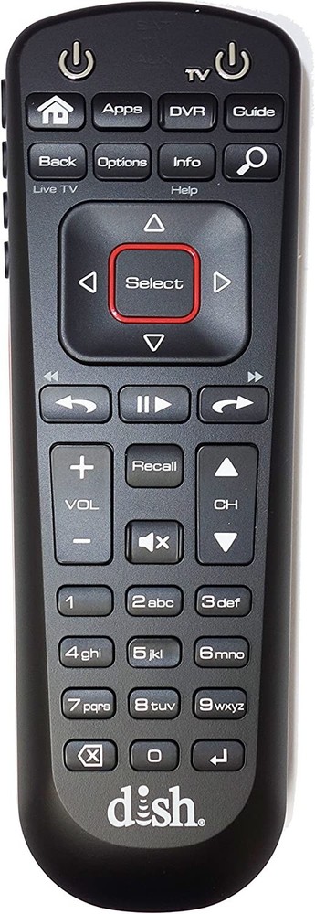 Dish Network 52.0 Satellite Receiver Remote Control For Hopper Wally