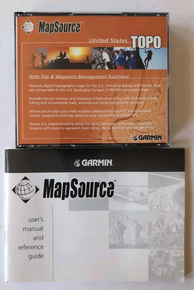 Garmin MapSource United States Topo CD-ROM Maps Windows v3.02 GPS Navigation