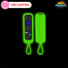 1Pc Silicone Protective Remote Control Cover For Roku TV Remote Holder Glow Case