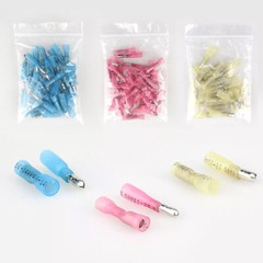 200pcs Heat Shrink Bullet Wire Connectors 22-10AWG Male Female Crimp Terminals