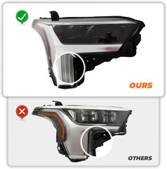 2022-24 Tundra Sequoia Passenger Side Headlight 811400C230–Compatible Replacemen
