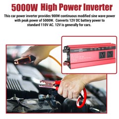 7000W 6000W 5000W 12V A 110V Convertidor Con USB Para Carro Inversor Corriente